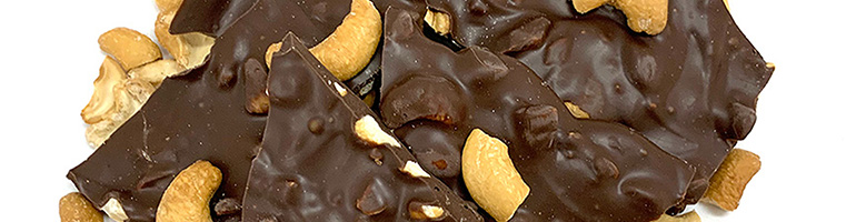 Chocolate Bark with cashew